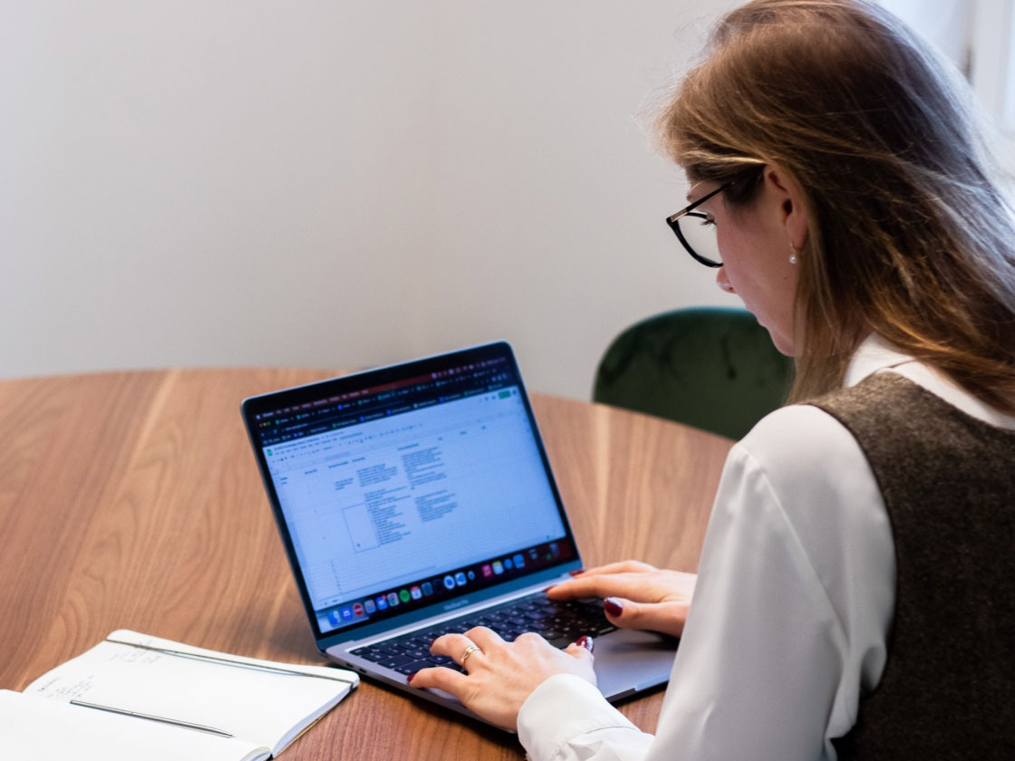 An engineer working on an accessibility test report. 